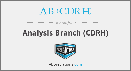 What does AB (CDRH) stand for?